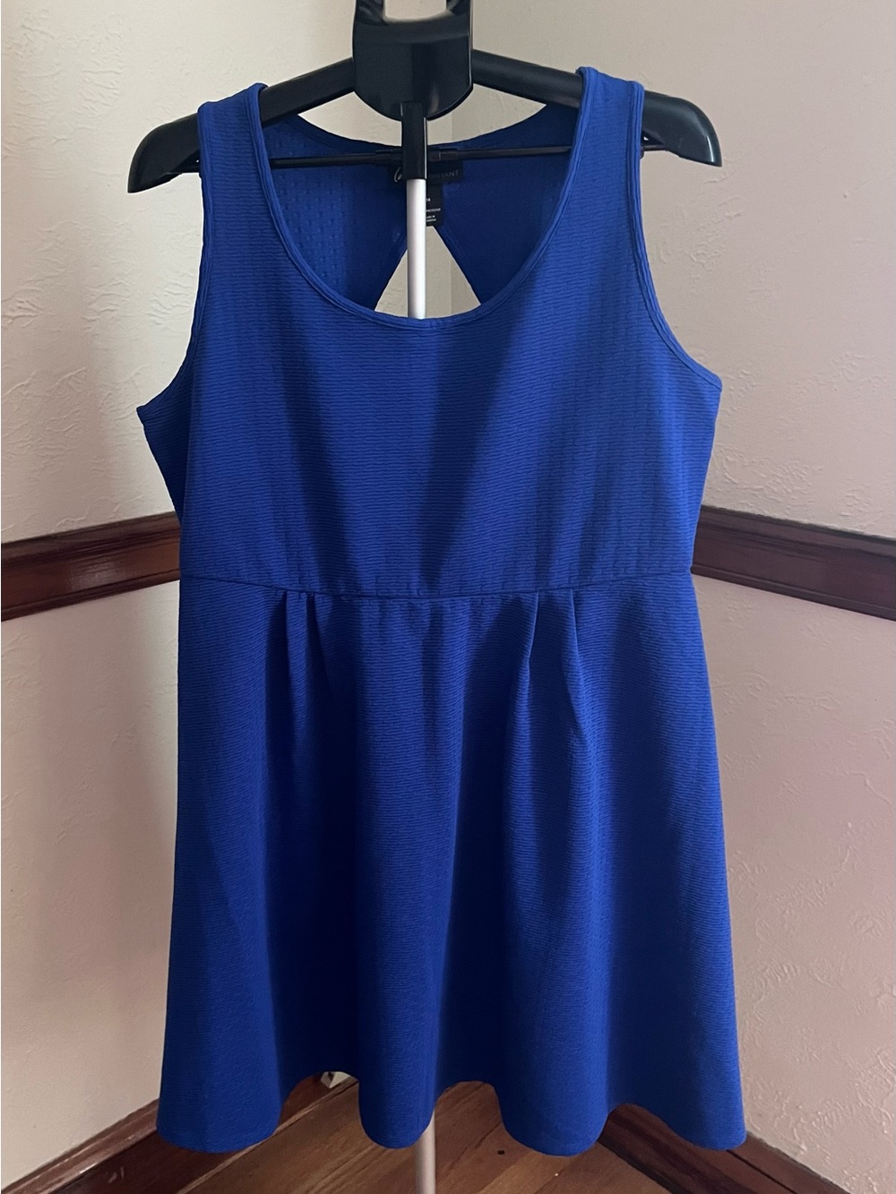 Lane Bryant Royal Blue Sleeveless Fit-and-Flare Dress Size 14